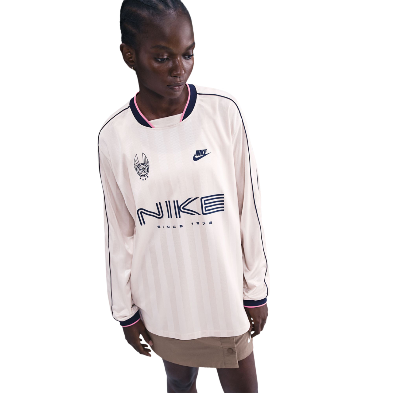 Nike Sportswear Long Sleeve Jersey Top Image 1 of 6. Tap to open photo gallery.