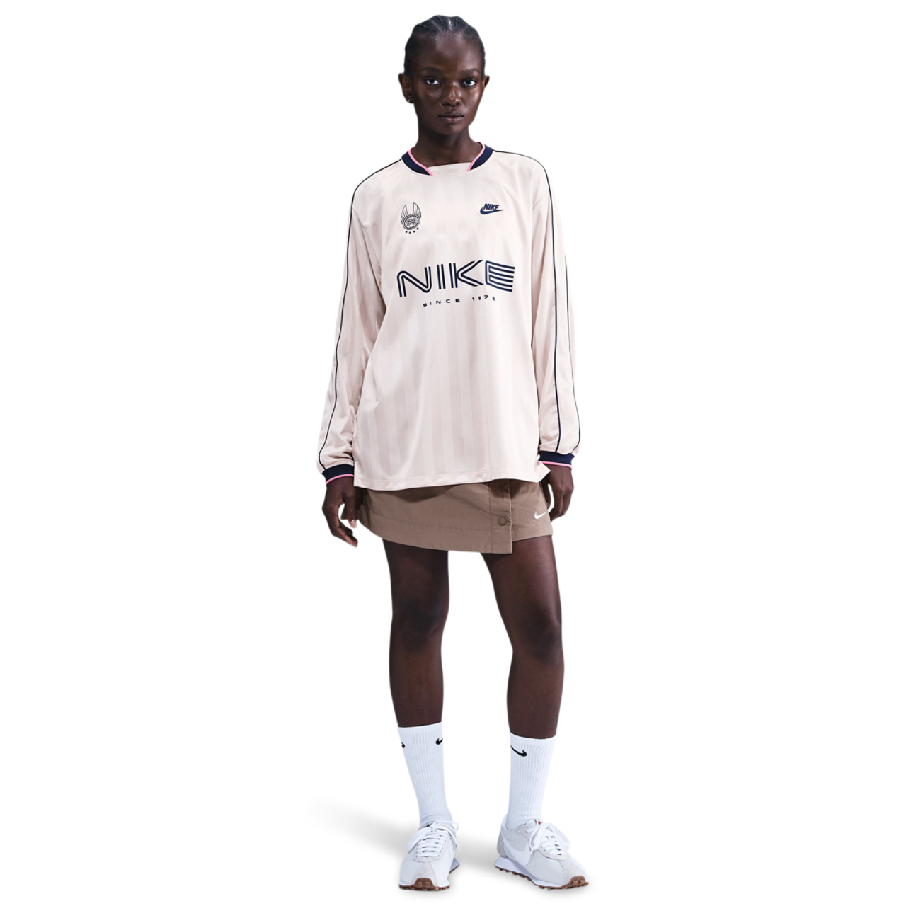 Nike Sportswear Long Sleeve Jersey Top Image 2 of 6. Tap to open photo gallery.