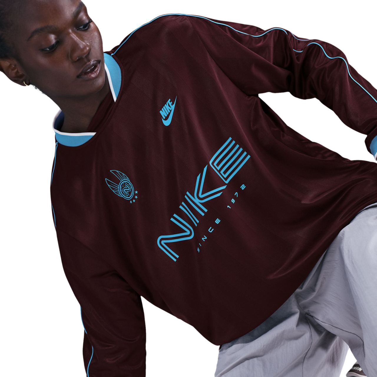 Nike Sportswear Long Sleeve Jersey Top Image 2 of 6. Tap to open photo gallery.