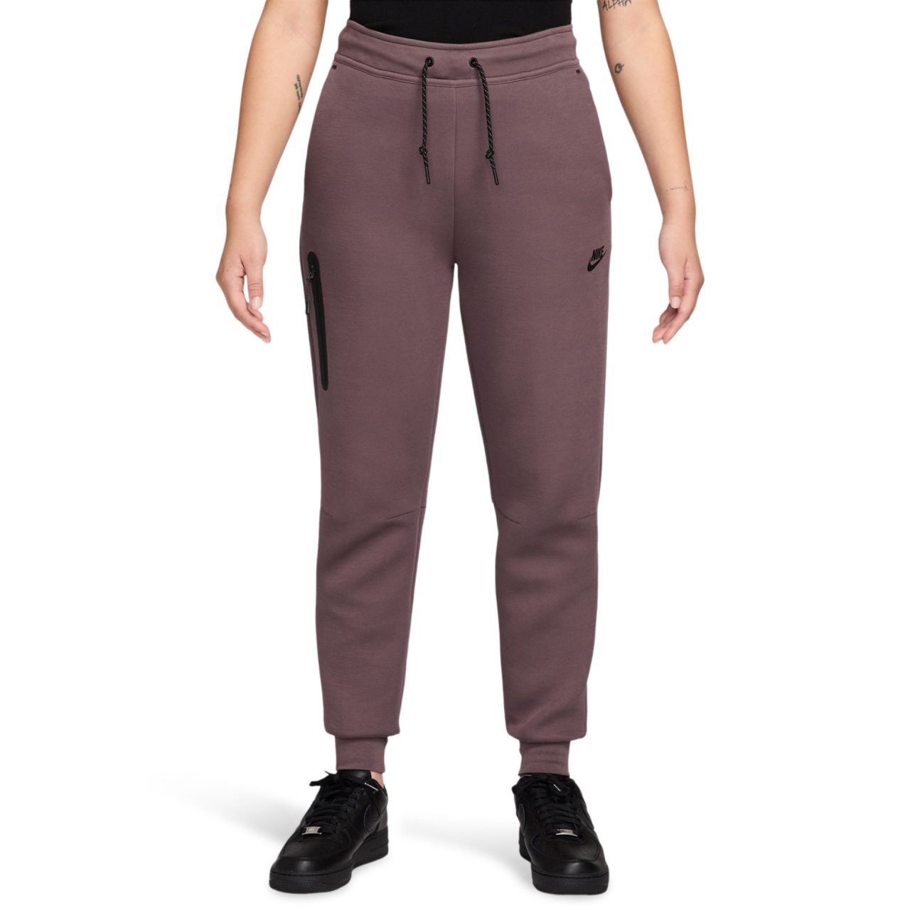 Nike Tech Fleece Mid Rise Joggers Image 1 of 6. Tap to open photo gallery.
