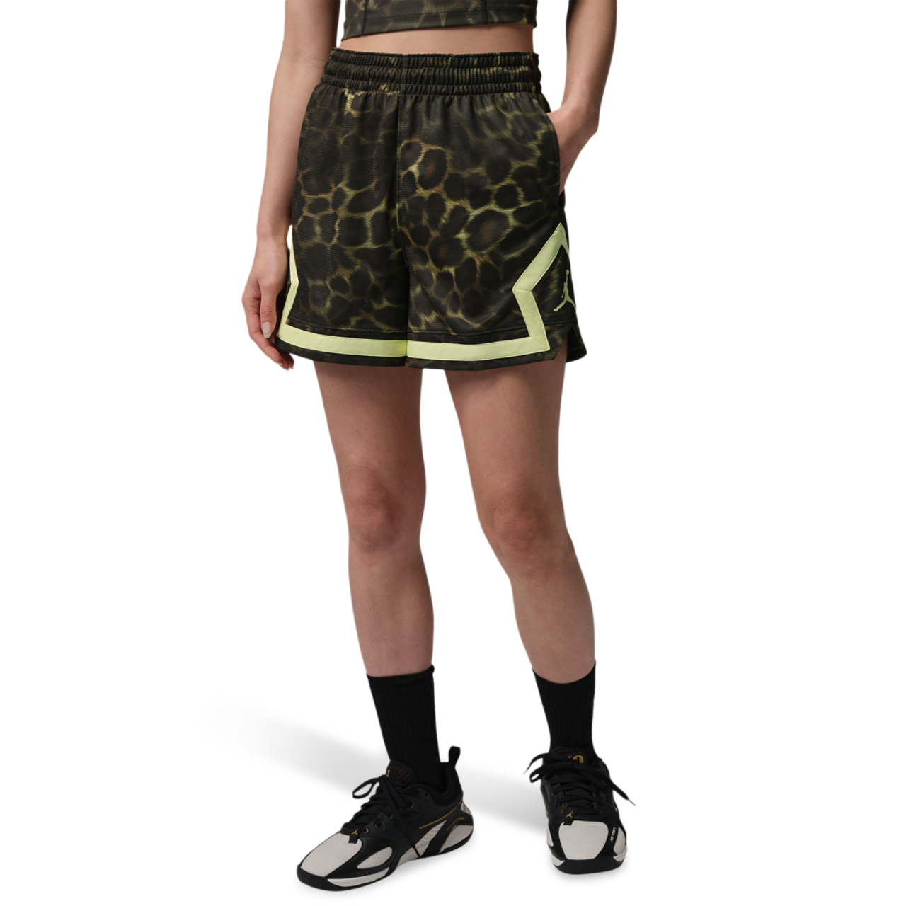 Jordan Sport 4" Diamond Shorts Image 1 of 6. Tap to open photo gallery.