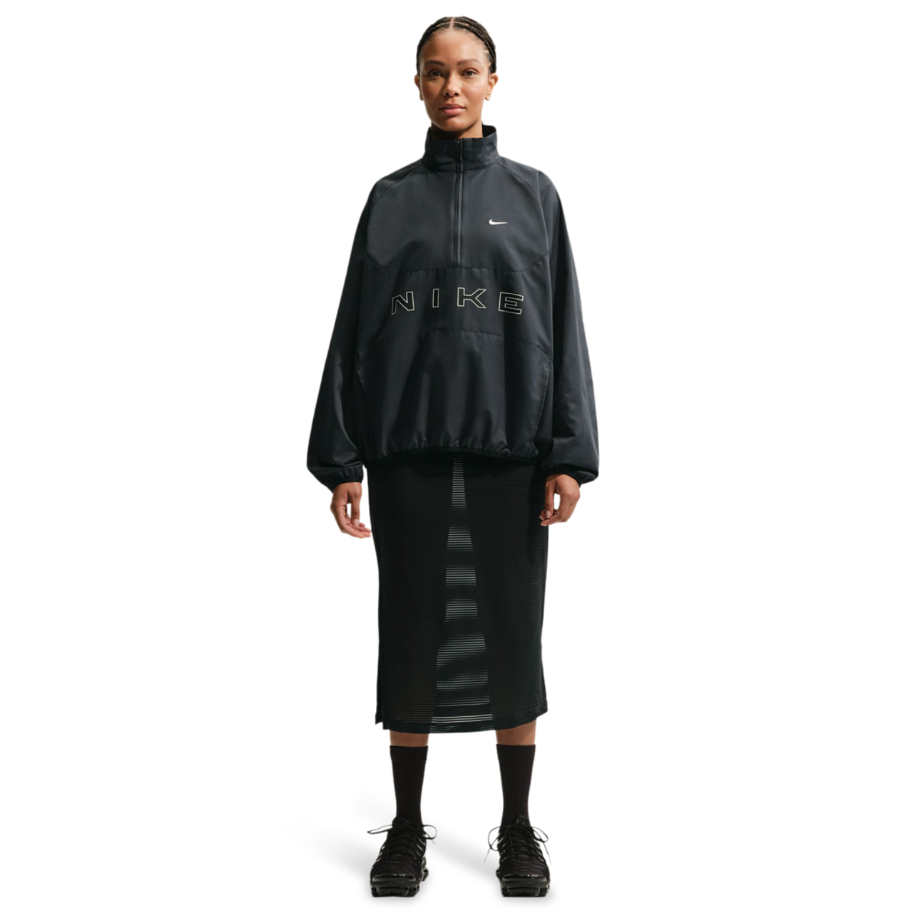 Nike Sportwear Oversized 1/4-Zip Jacket Image 5 of 6. Tap to open photo gallery.