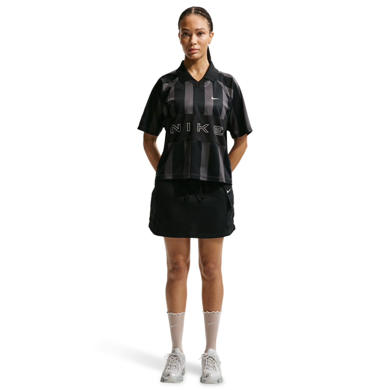 Nike Oversized Stripe Jersey Image 4 of 5. Tap to open photo gallery.