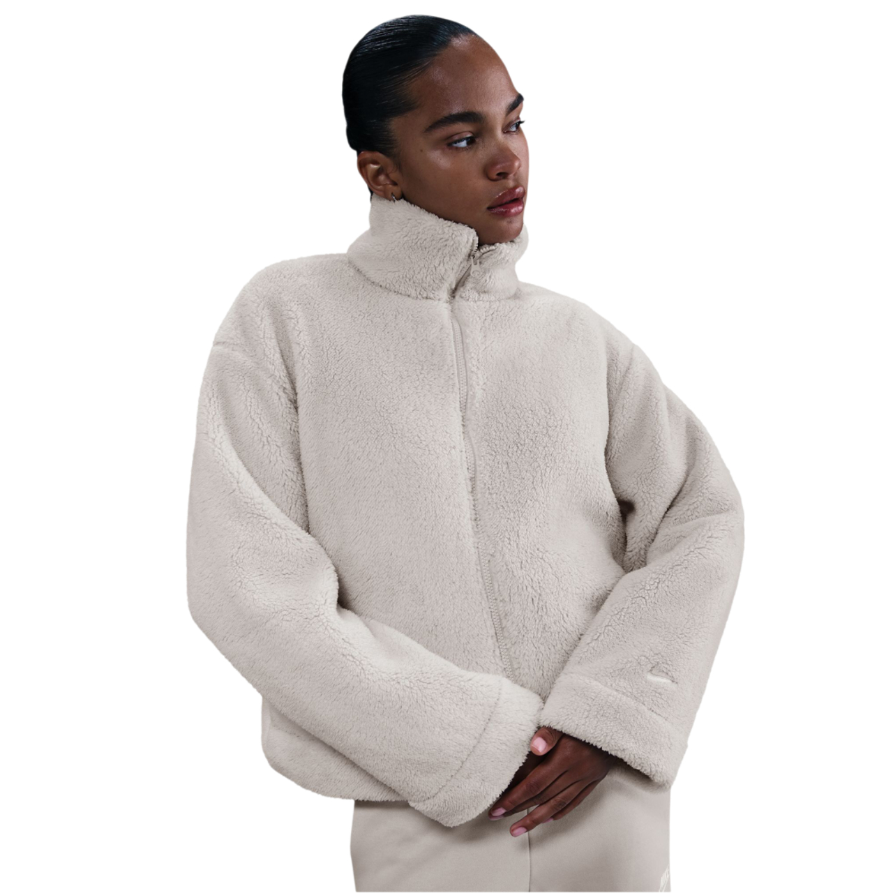 Nike Essential Sherpa Jacket Image 1 of 5. Tap to open photo gallery.