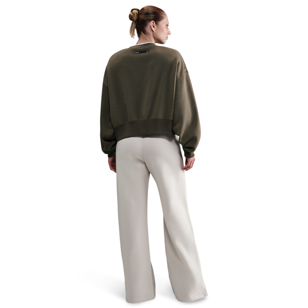 Nike W Nsw Phnx Flc Hr Pant Wide 2 Image 3 of 6. Tap to open photo gallery.