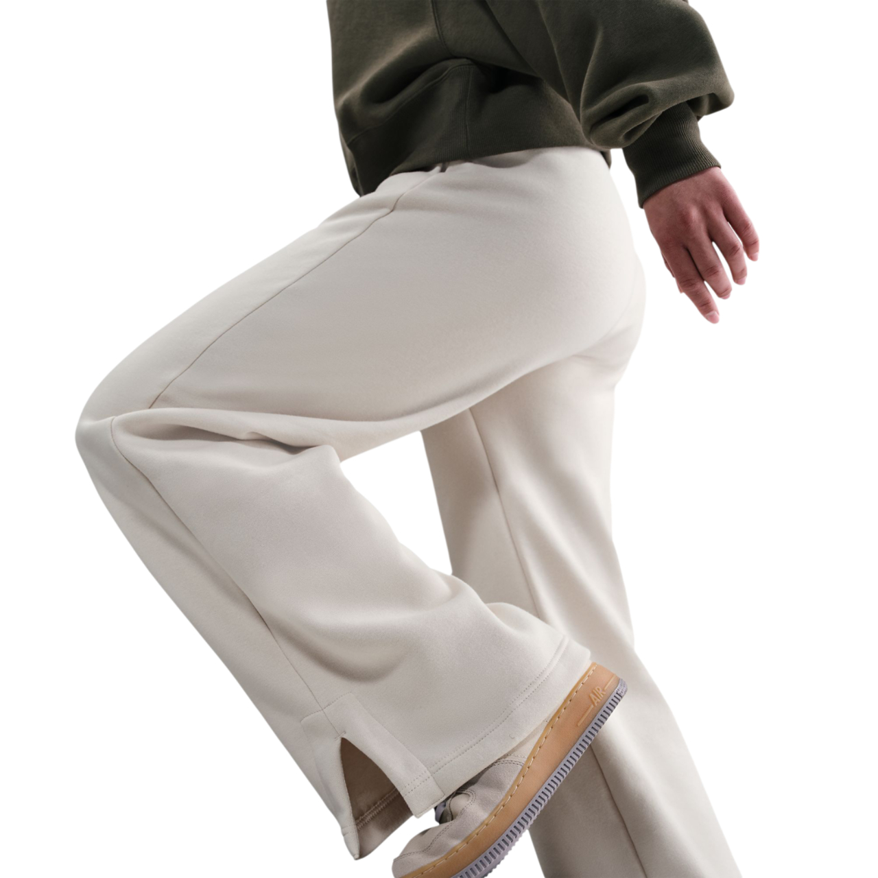 Nike W Nsw Phnx Flc Hr Pant Wide 2 Image 6 of 6. Tap to open photo gallery.