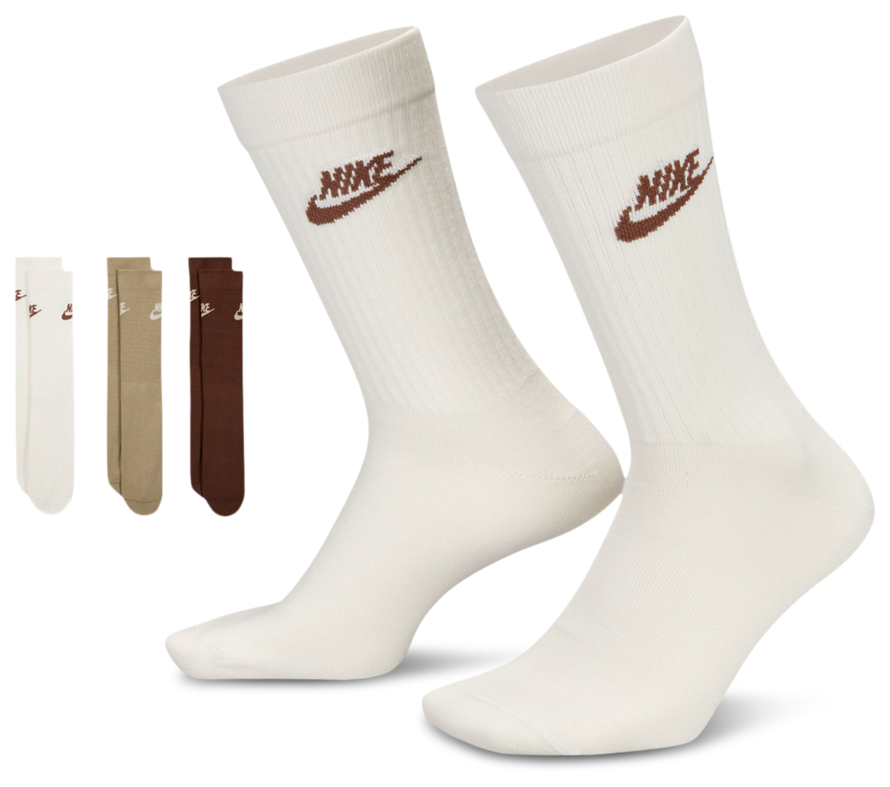Nike Everyday Essential Cre 3 Pairs Image 1 of 4. Tap to open photo gallery.