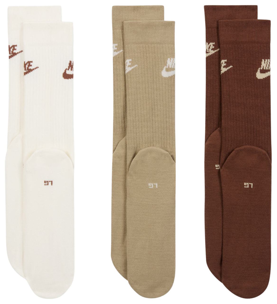 Nike Everyday Essential Cre 3 Pairs Image 3 of 4. Tap to open photo gallery.