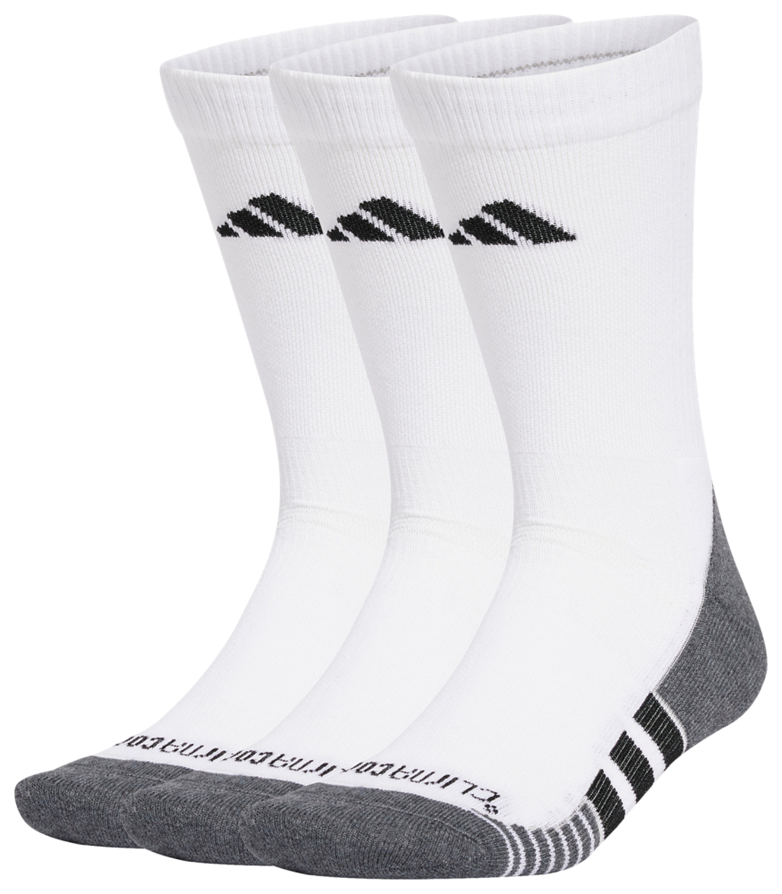 adidas Performance CLIMACOOL Cushioned Crew Socks 3 Pairs Image 1 of 4. Tap to open photo gallery.