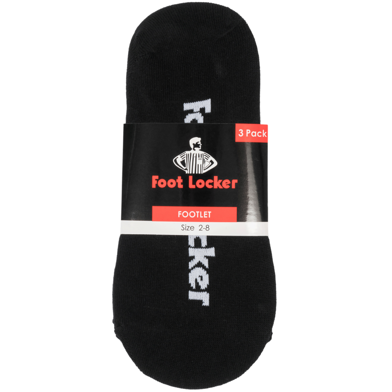 Foot Locker Footlet Socks 3Pk Small (2-8) Image 3 of 3. Tap to open photo gallery.