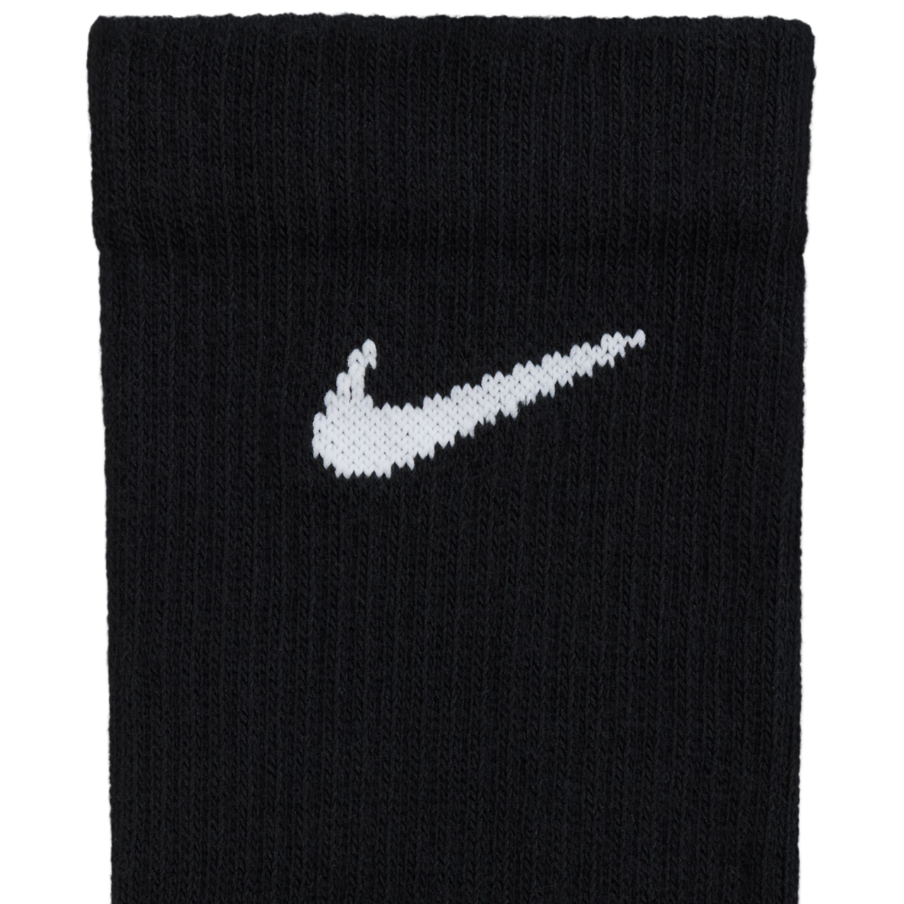 Nike Everday Elevated Crew Sock 3Pk Black Image 3 of 4. Tap to open photo gallery.
