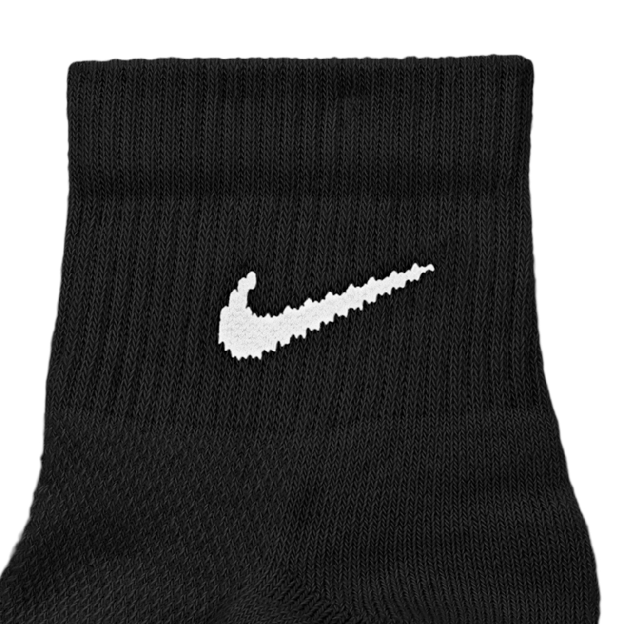 Nike Everyday Elevated Ankle Sock 3Pk Black Image 4 of 4. Tap to open photo gallery.