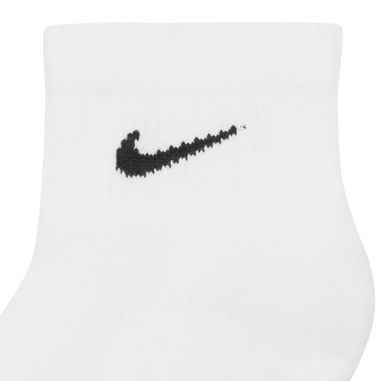 Nike Everyday Elevated Ankle Sock 3Pk White Image 4 of 4. Tap to open photo gallery.