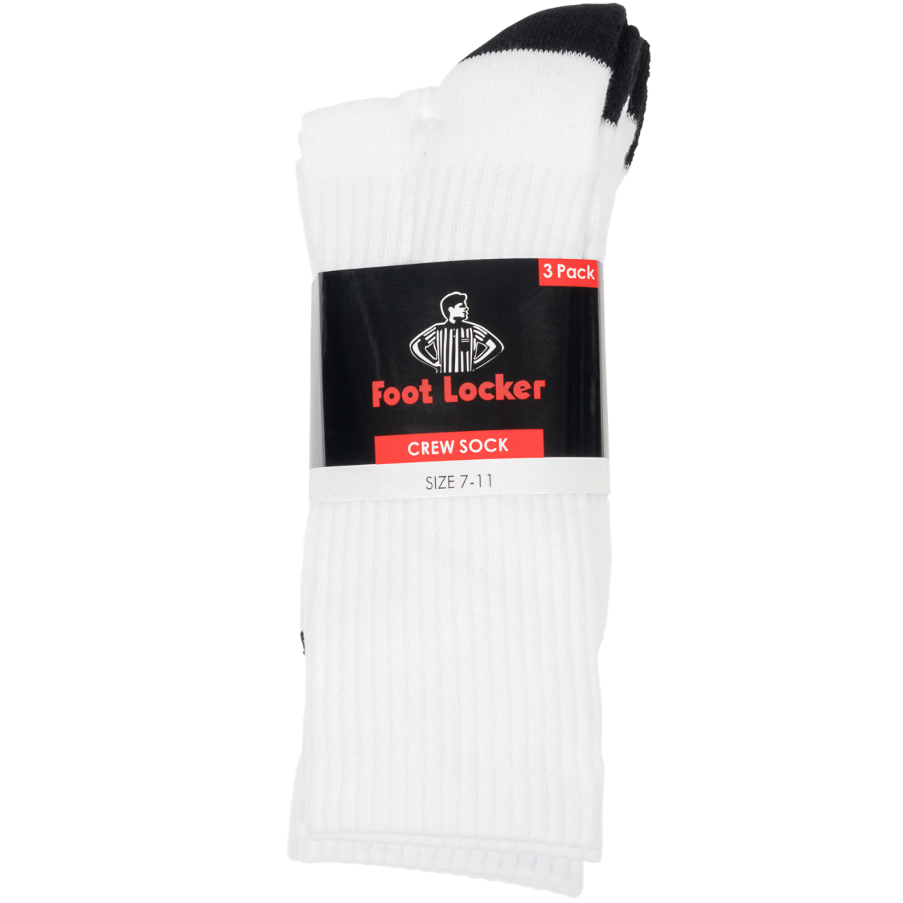 Foot Locker Crew Socks 3Pk Medium (7-11) Image 3 of 3. Tap to open photo gallery.