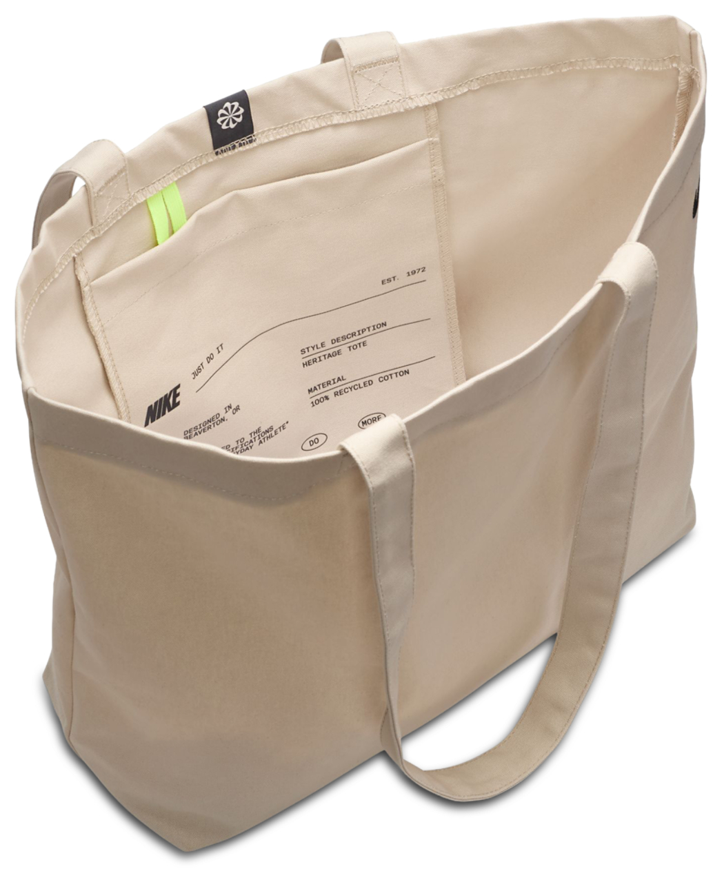 Nike Heritage Tote Bag 2.0 Image 3 of 8. Tap to open photo gallery.