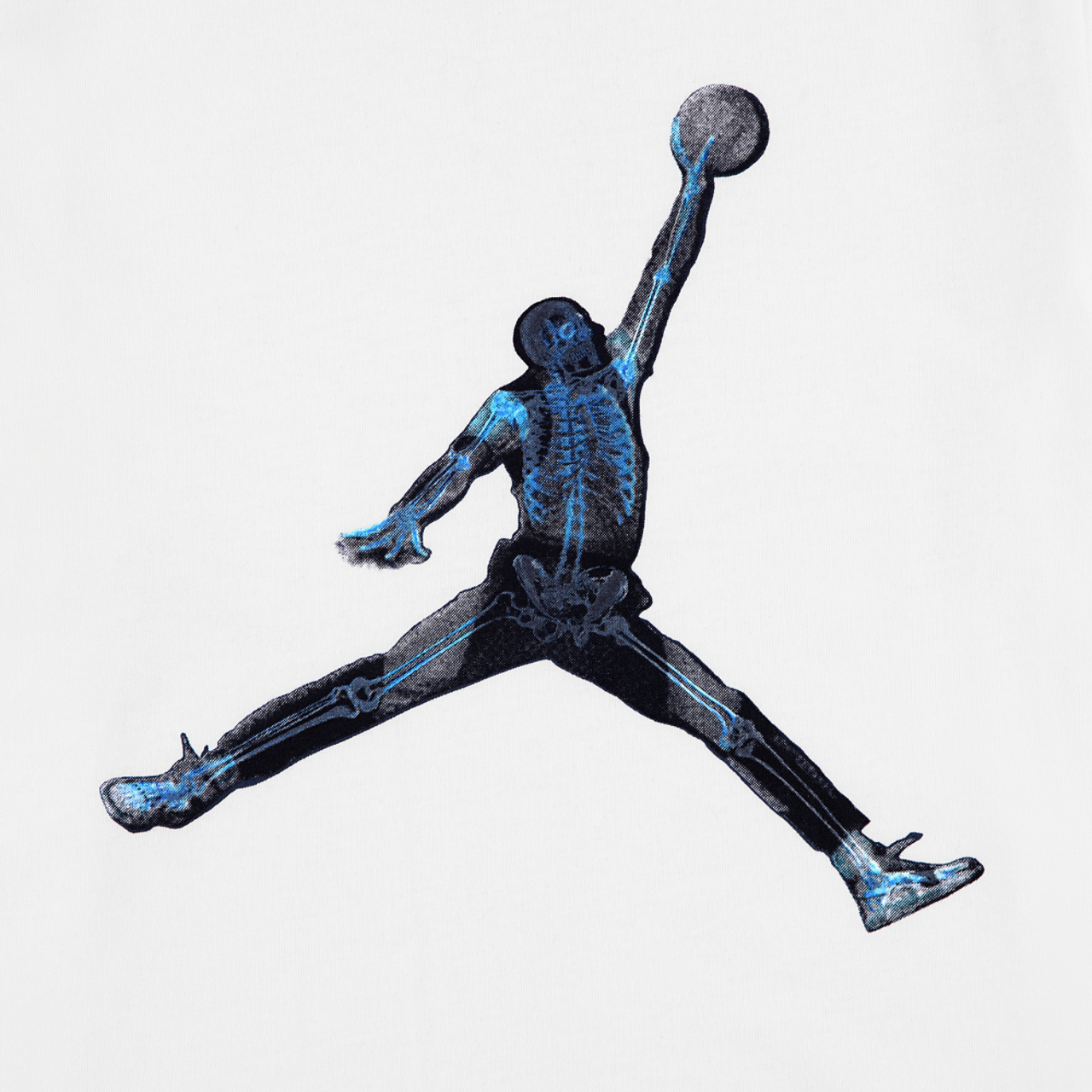 Jordan MJ BRAND Skeleton Jumpman T-Shirt  Image 7 of 7. Tap to open photo gallery.