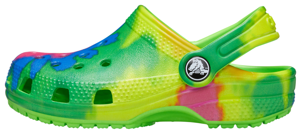 Crocs Classic Tie-Dye Graphic Clog Image 2 of 5. Tap to open photo gallery.