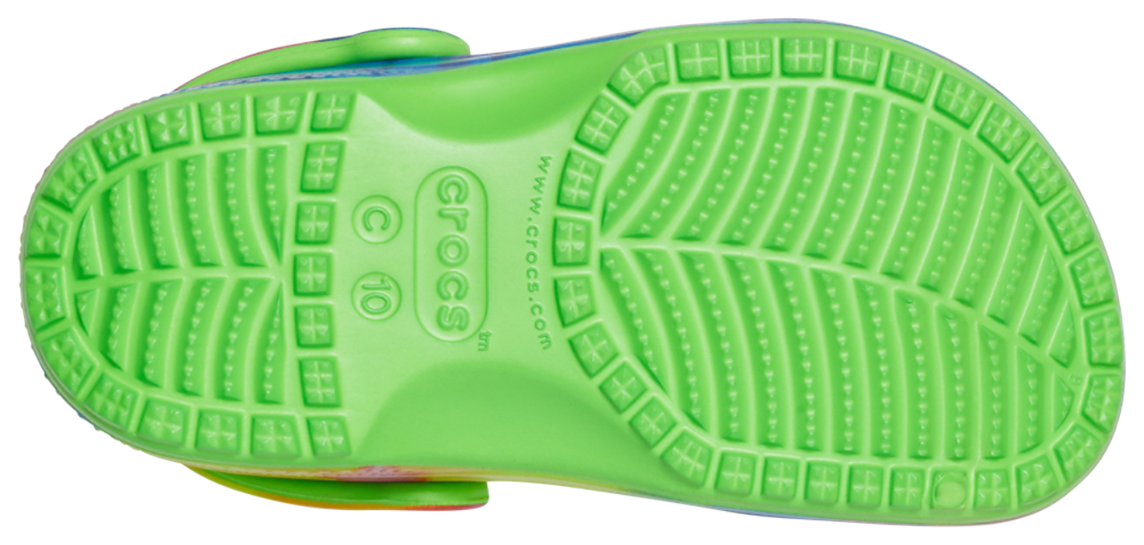 Crocs Classic Tie-Dye Graphic Clog Image 5 of 5. Tap to open photo gallery.