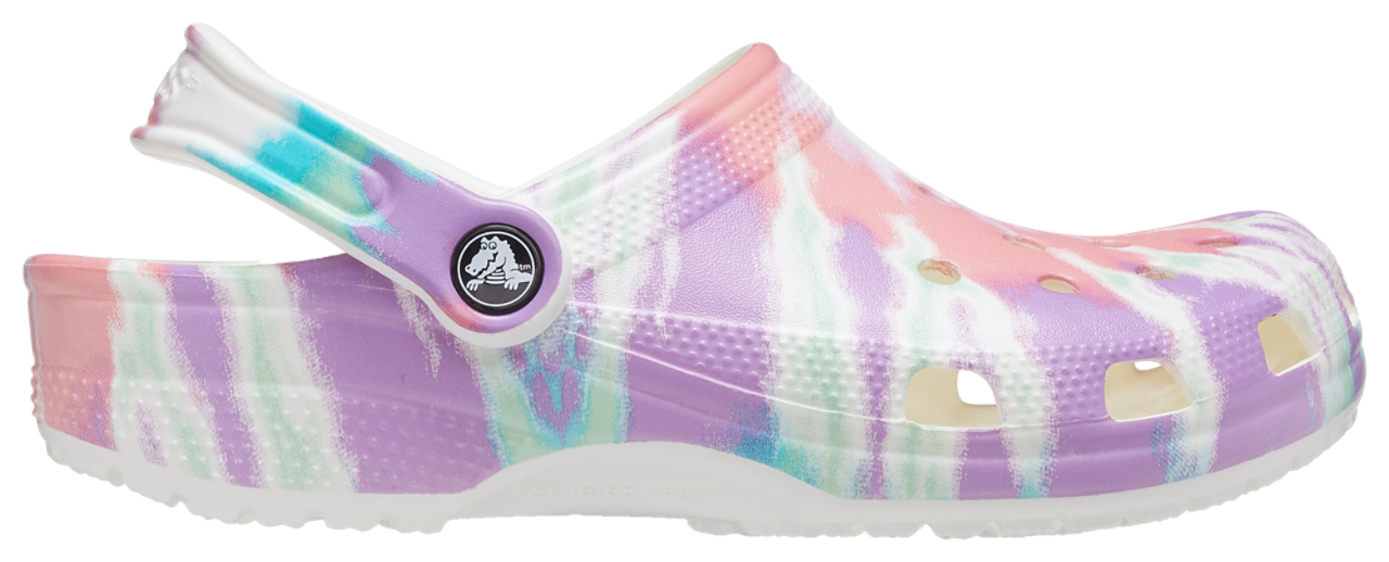 Crocs Classic Tie Dye Graphic Clog Image 1 of 3. Tap to open photo gallery.