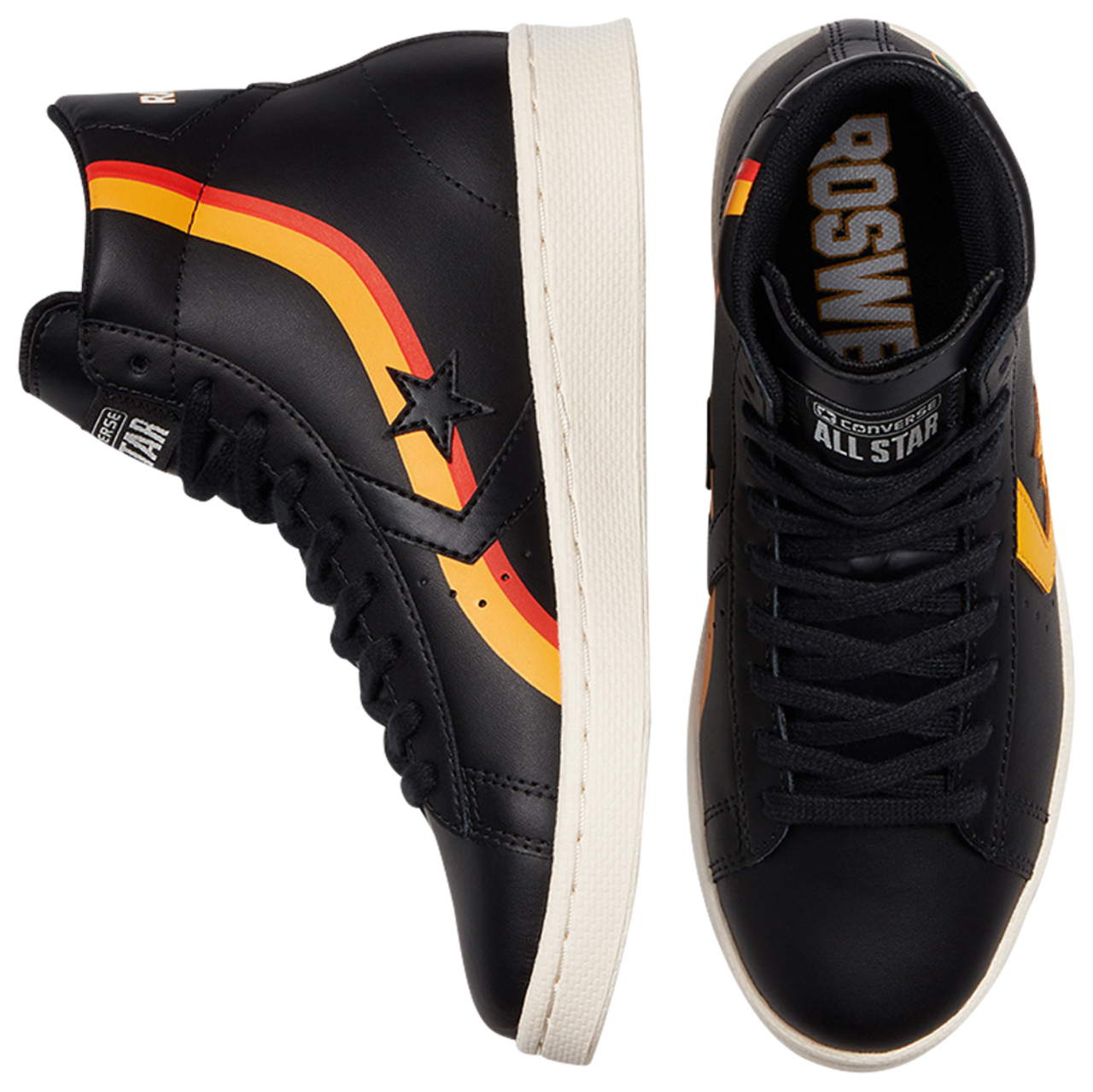 Converse x Roswell Rayguns Pro Leather High Top Image 4 of 5. Tap to open photo gallery.