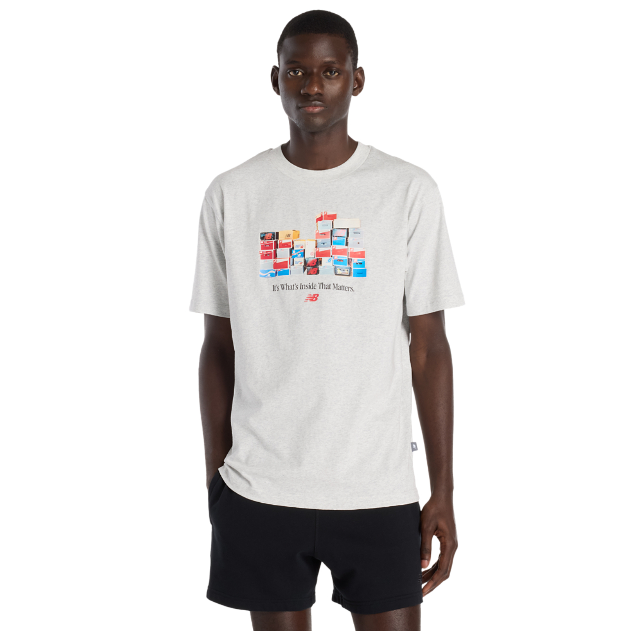 New Balance Boxes Tee Image 1 of 5. Tap to open photo gallery.