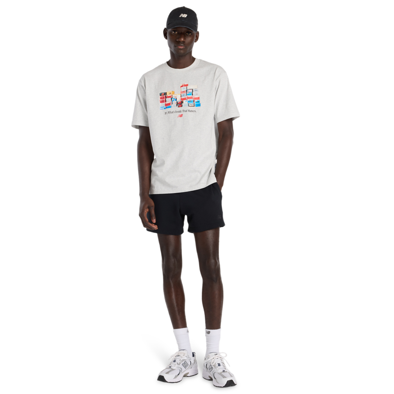 New Balance Boxes Tee Image 3 of 5. Tap to open photo gallery.
