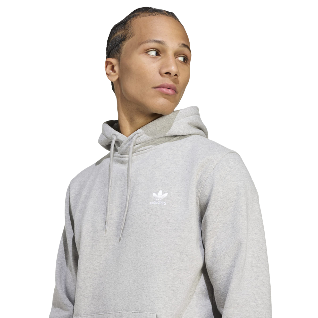 adidas Trefoil Essentials Fleece Hoodie Image 3 of 5. Tap to open photo gallery.