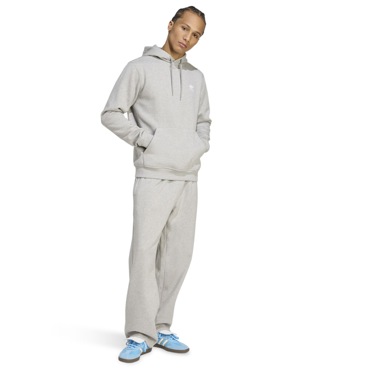 adidas Trefoil Essentials Fleece Hoodie Image 5 of 5. Tap to open photo gallery.