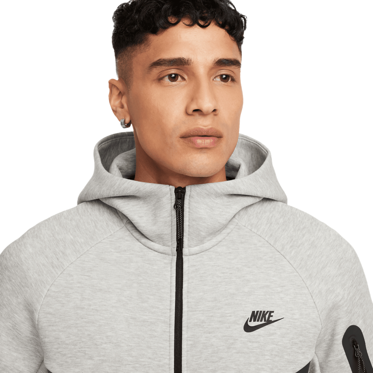 Nike Tech Fleece Full-Zip Windrunner Hoodie Image 6 of 8. Tap to open photo gallery.