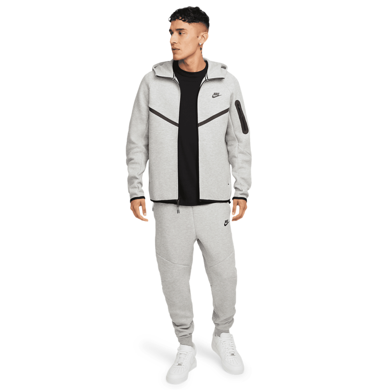 Nike Tech Fleece Full-Zip Windrunner Hoodie Image 8 of 8. Tap to open photo gallery.