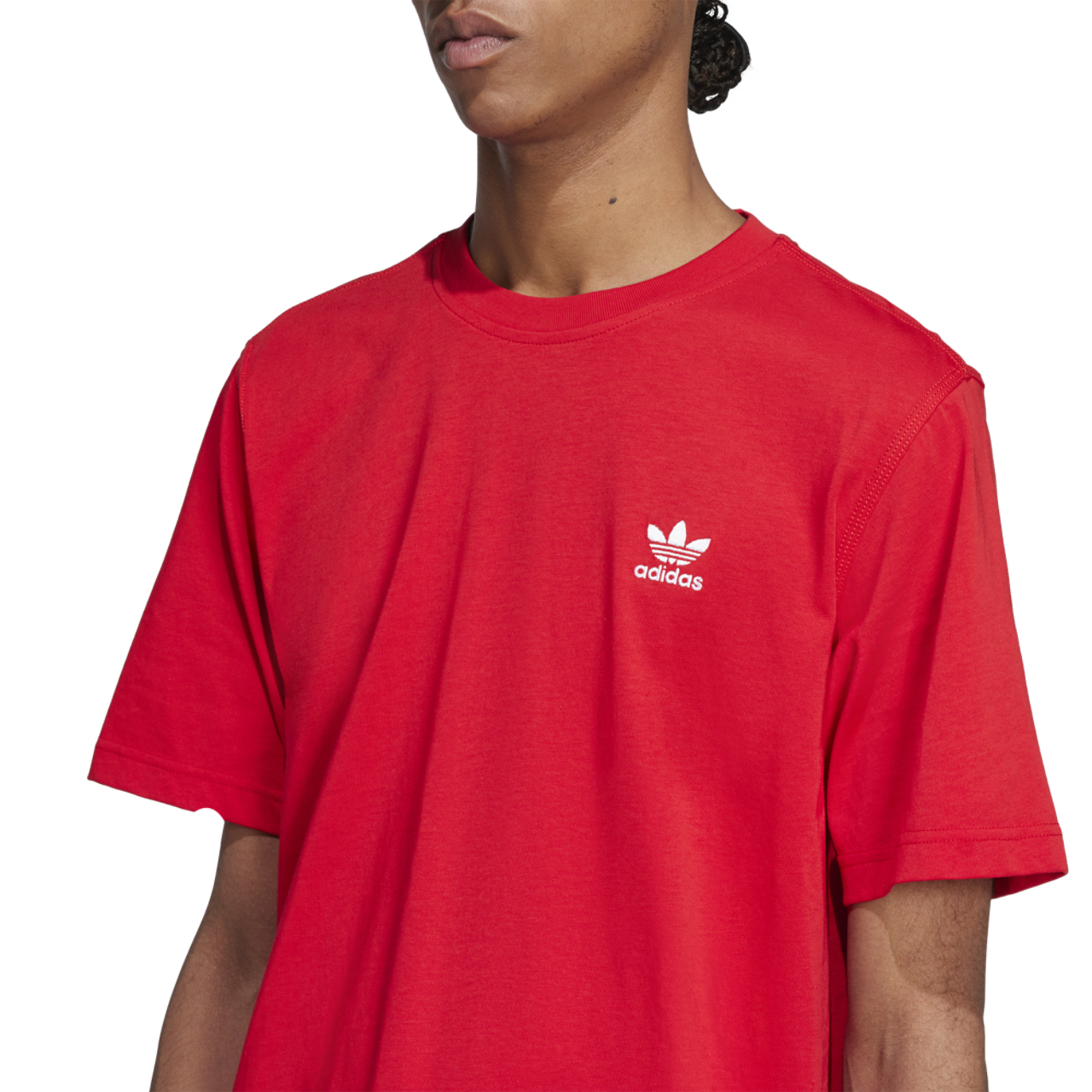 adidas Essential Trefoil Tee Image 4 of 5. Tap to open photo gallery.