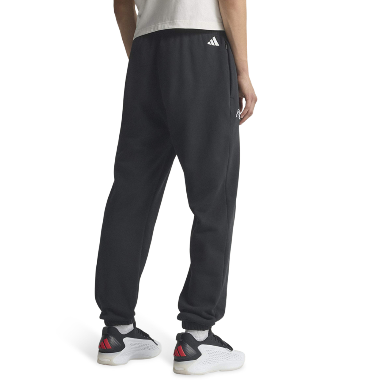 adidas Anthony Edwards Foundation Fleece Pant Image 3 of 9. Tap to open photo gallery.