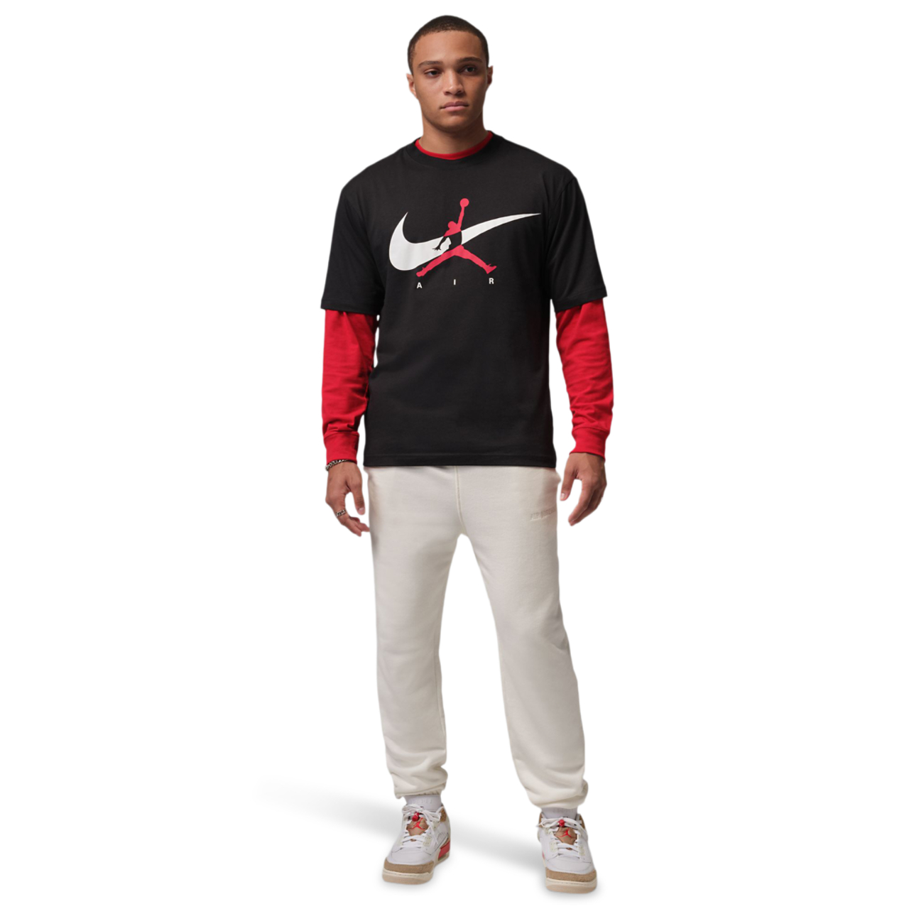 Jordan Brooklyn Jumpman T-Shirt Image 4 of 4. Tap to open photo gallery.