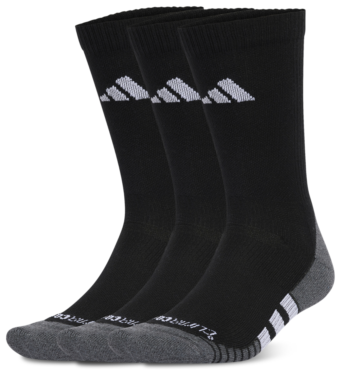 adidas Performance CLIMACOOL Cushioned Crew Socks 3 Pairs Image 1 of 4. Tap to open photo gallery.
