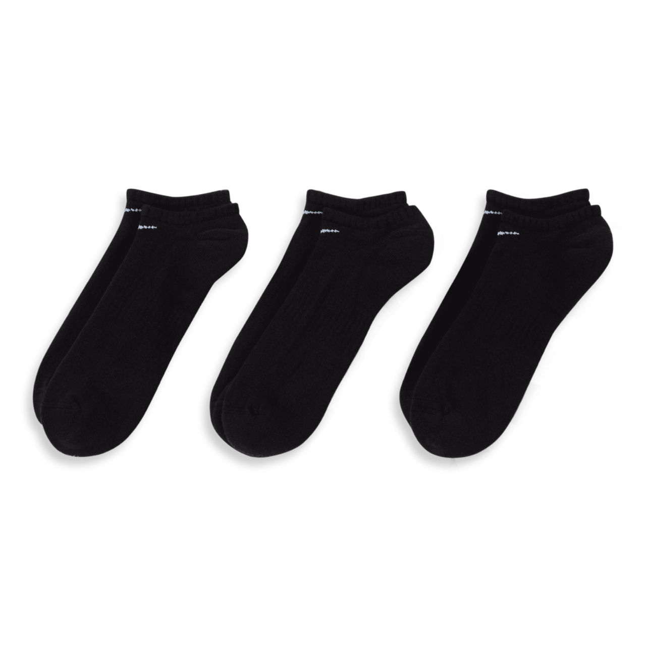 Nike Everyday Cushioned No Show 3 Pack Image 3 of 4. Tap to open photo gallery.