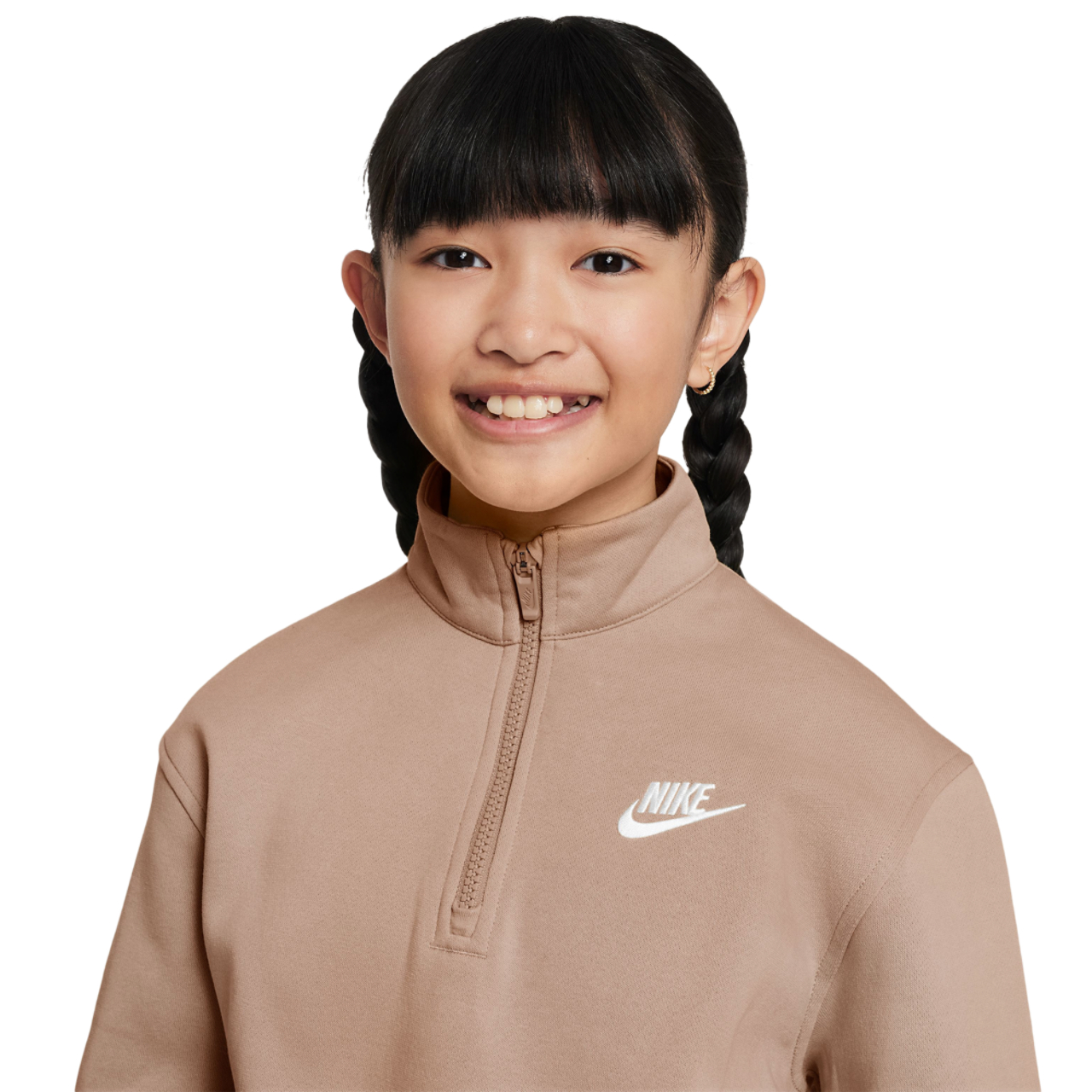 Nike Club Fleece Half-Zip Image 3 of 3. Tap to open photo gallery.