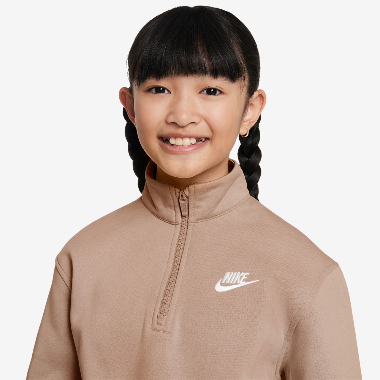 Nike Club Fleece Half-Zip Image 3 of 3. Tap to open photo gallery.