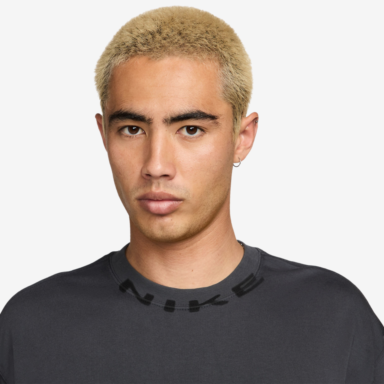 Nike NSW T Shirt OC Collar Print Image 3 of 3. Tap to open photo gallery.