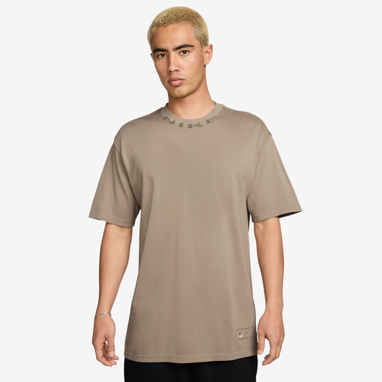 Nike NSW T Shirt OC Collar Print Image 1 of 3. Tap to open photo gallery.