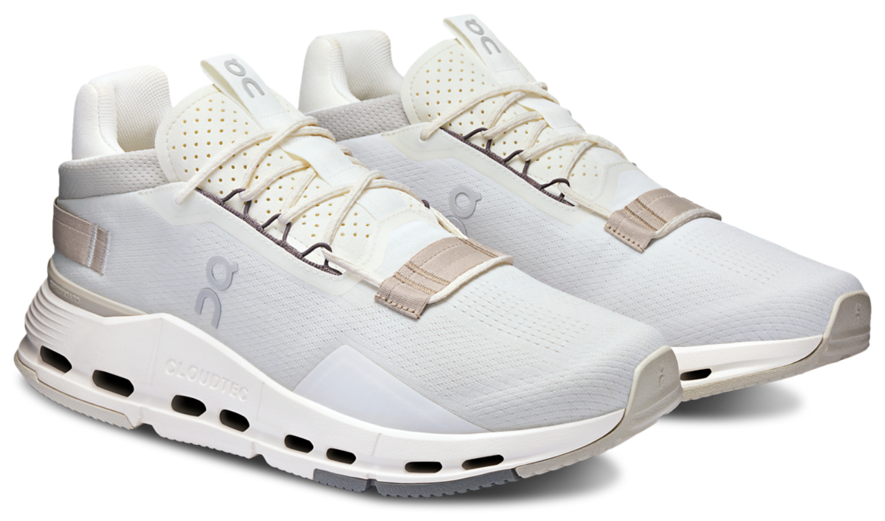 On Cloud Running Cloudnova Men’s Athletic Shoes - Light Gray & White Women main image 2