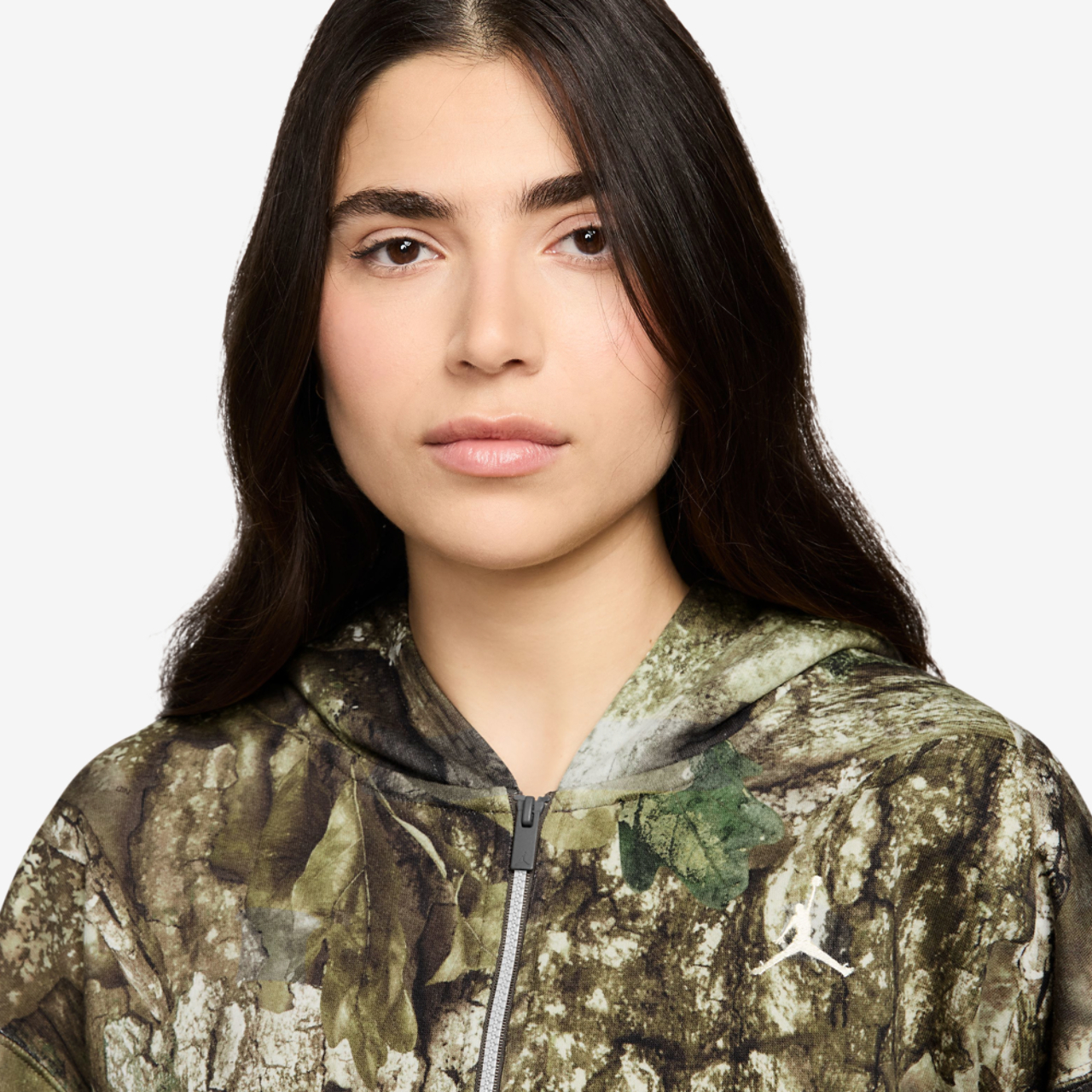 Jordan BRK Fleece Mod Crop T-Shirt Image 3 of 3. Tap to open photo gallery.