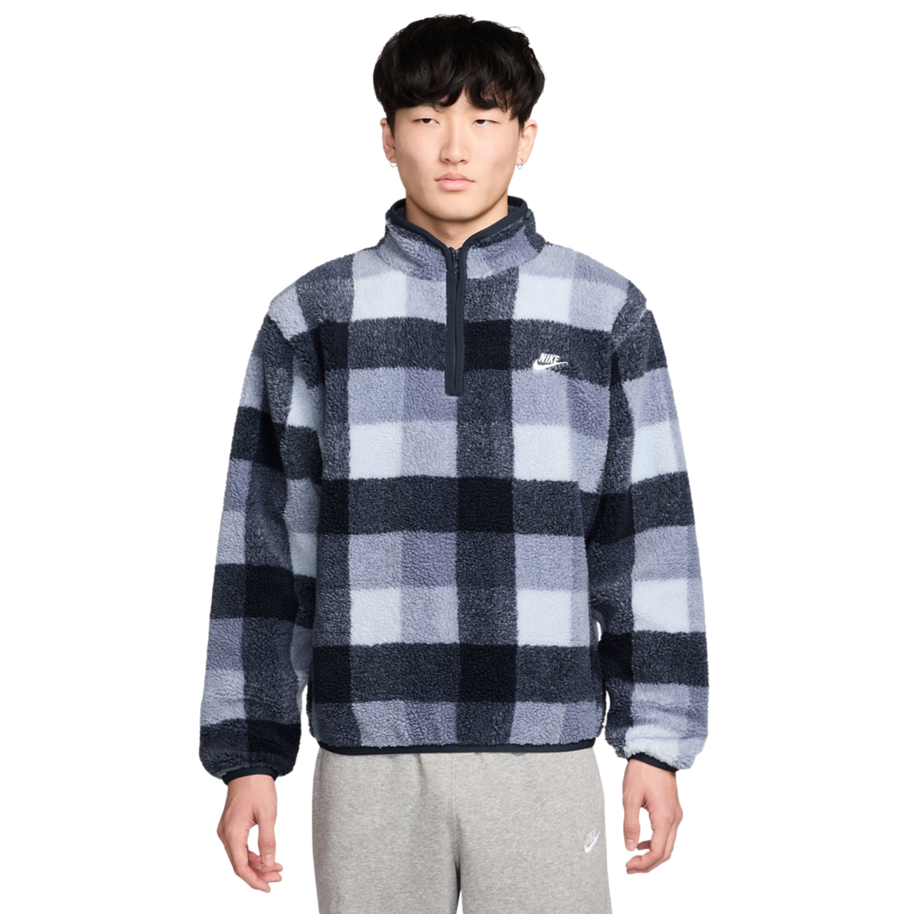 Nike Club Seasonal Winterized All Over Print Half-Zip Image 1 of 3. Tap to open photo gallery.