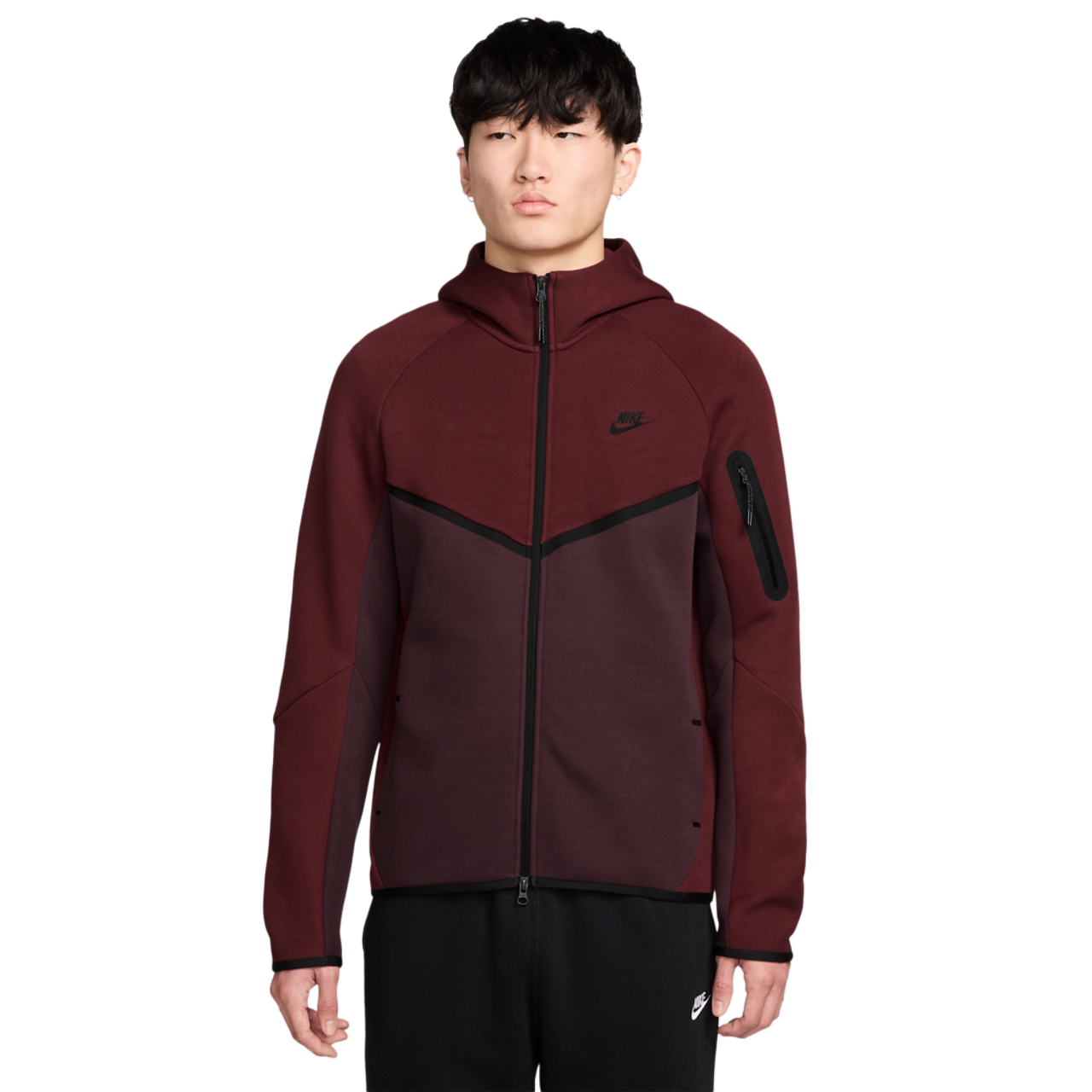 Nike Tech Fleece Full-Zip Windrunner Hoodie Image 1 of 3. Tap to open photo gallery.