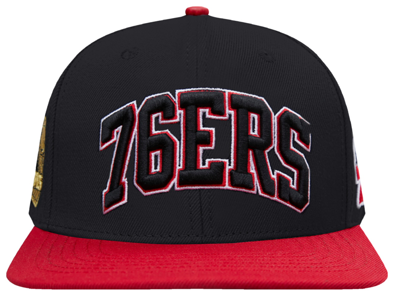 Pro Standard 76ers Half Court Wool Snapback Hat Image 3 of 6. Tap to open photo gallery.