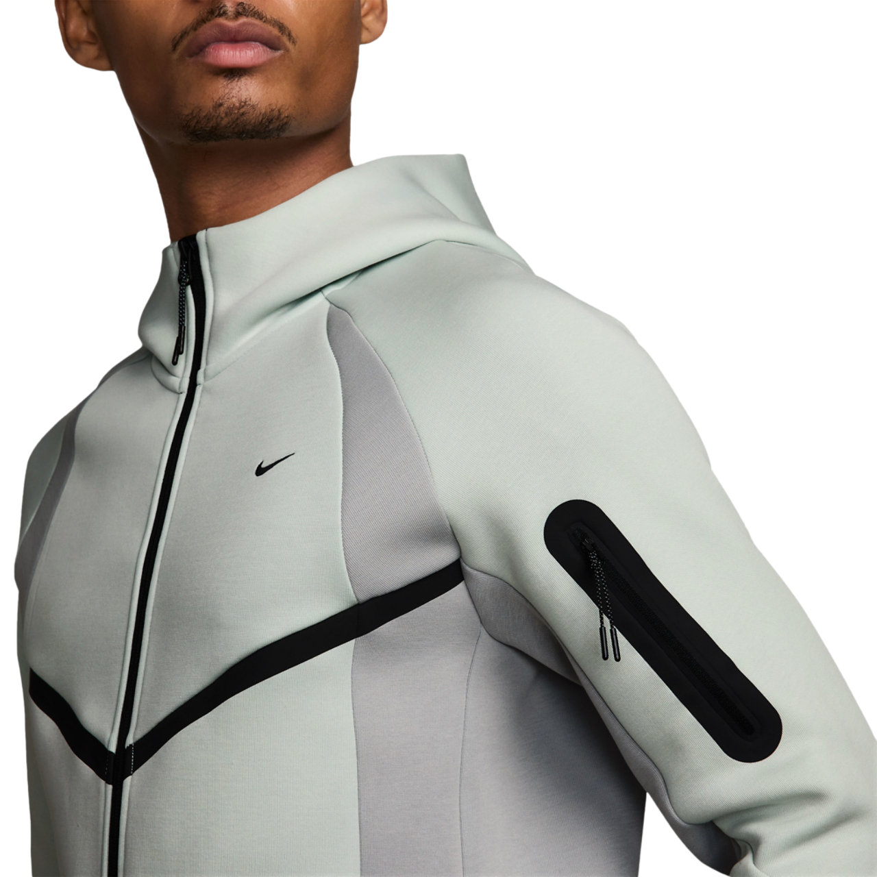 Nike Tech Fleece Pro Wear Full-Zip Jacket Image 3 of 3. Tap to open photo gallery.