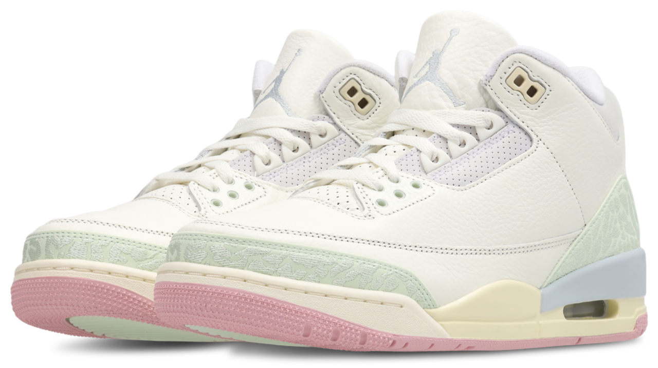 Jordan AJ3 Retro OG "Spring Is In The Air" Afbeelding 2 van 8. Tik om de fotogalerij te openen..
