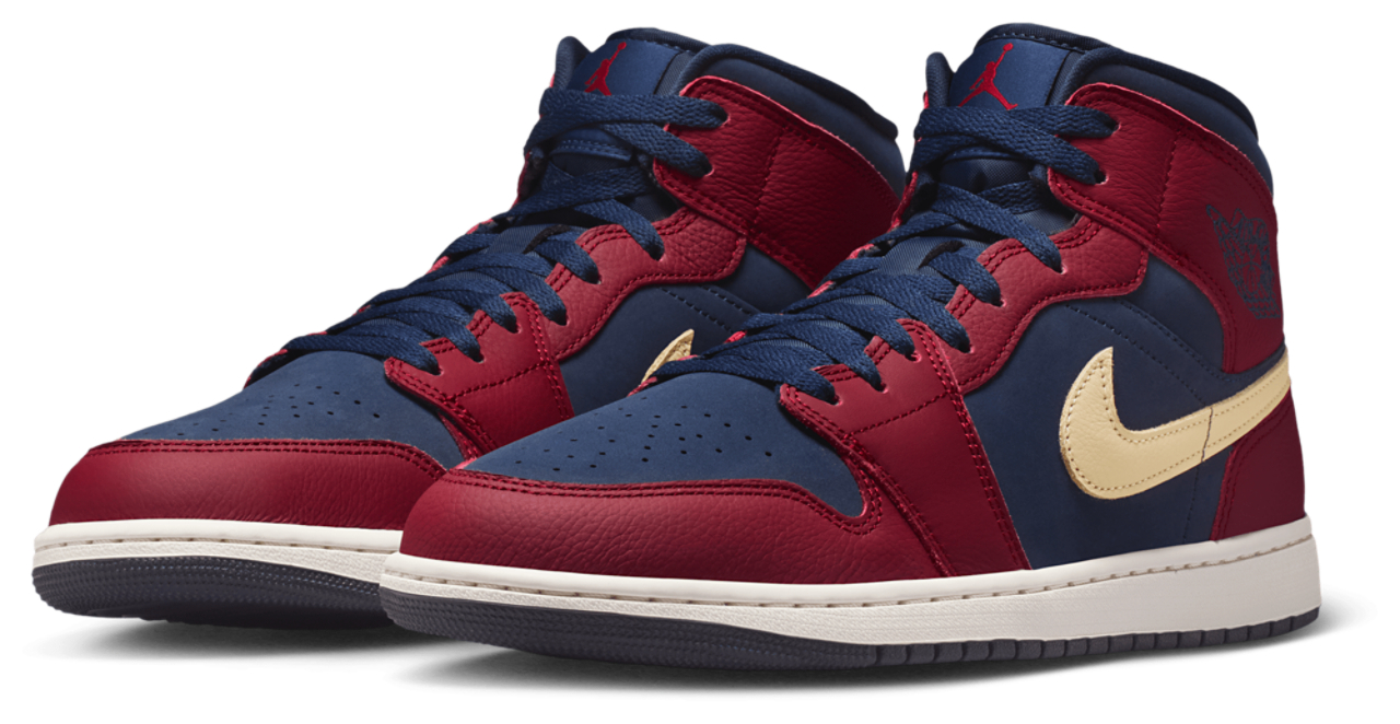 Jordan AJ1 Mid Image 2 sur 6. Appuyez pour ouvrir la galerie de photos.