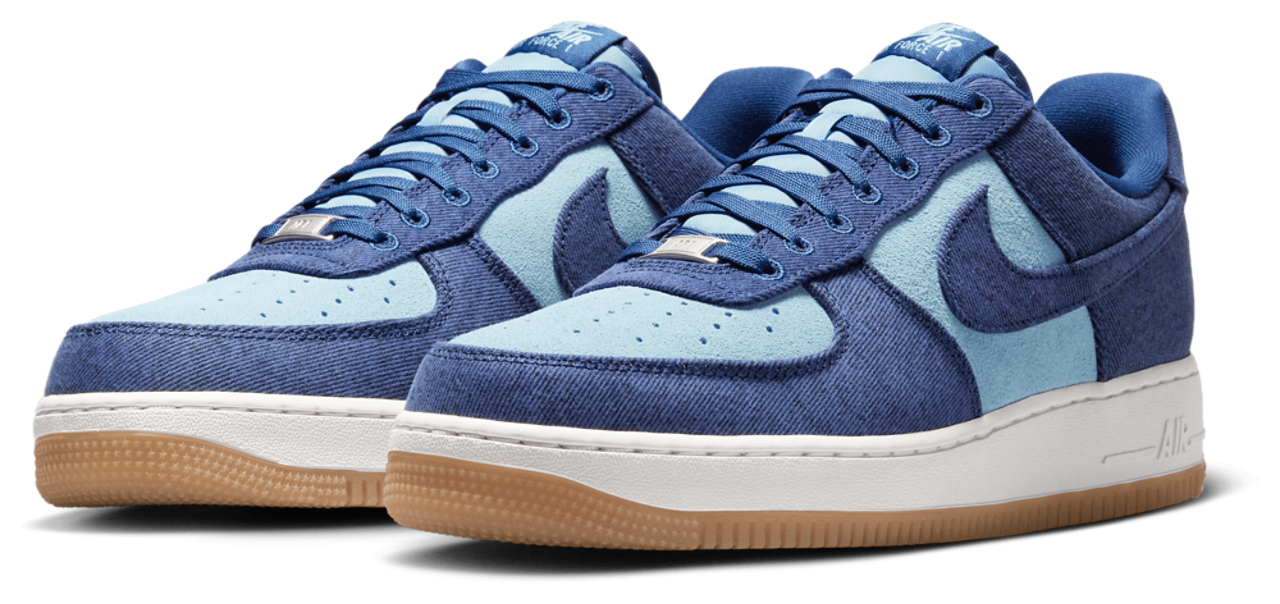 Nike Air Force 1 '07 Lv8 Denim Image 2 of 6. Tap to open photo gallery.