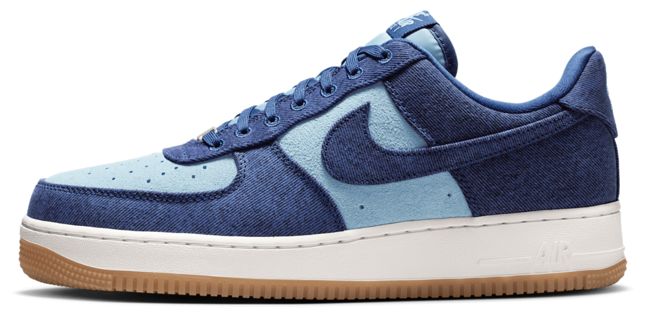 Nike Air Force 1 '07 Lv8 Denim Image 3 of 6. Tap to open photo gallery.