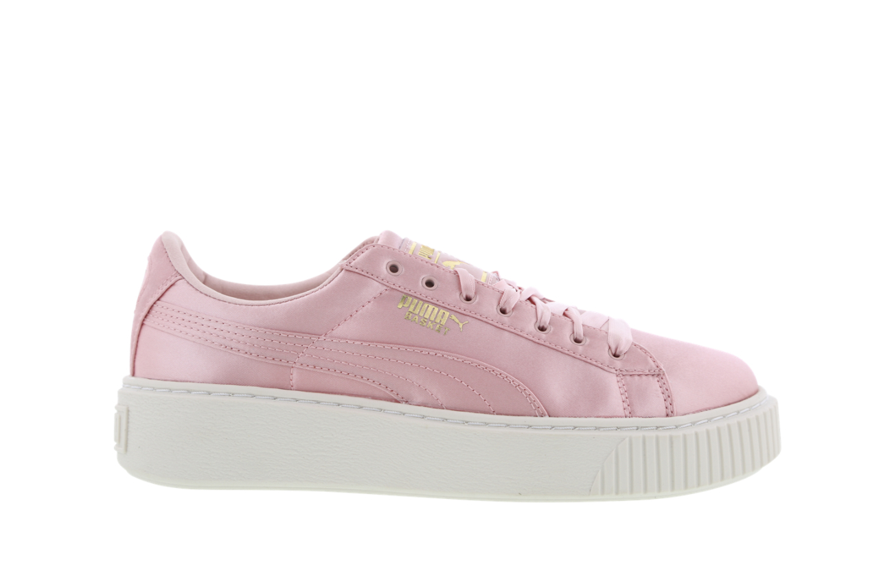 Puma Basket Platform Satin Afbeelding 1 van 4. Tik om de fotogalerij te openen..